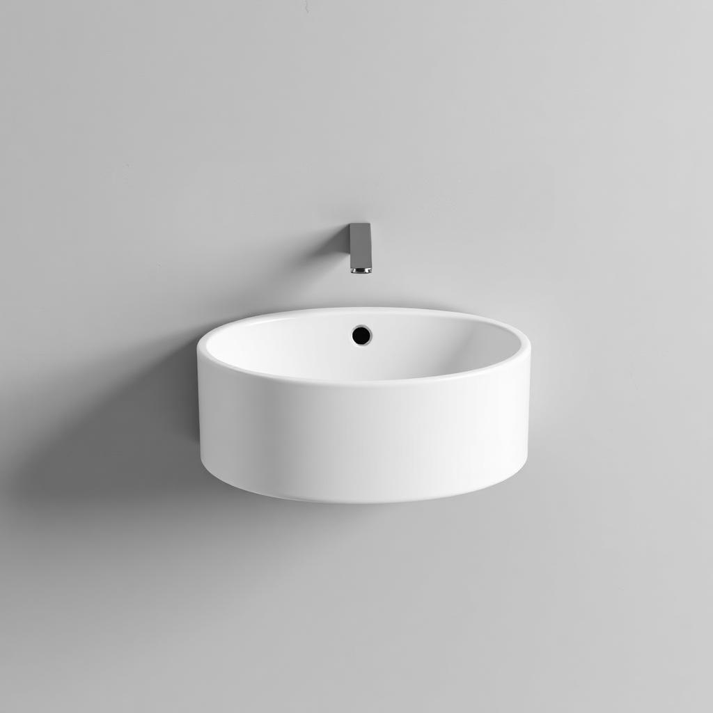 Oval Wall-Mount Basin