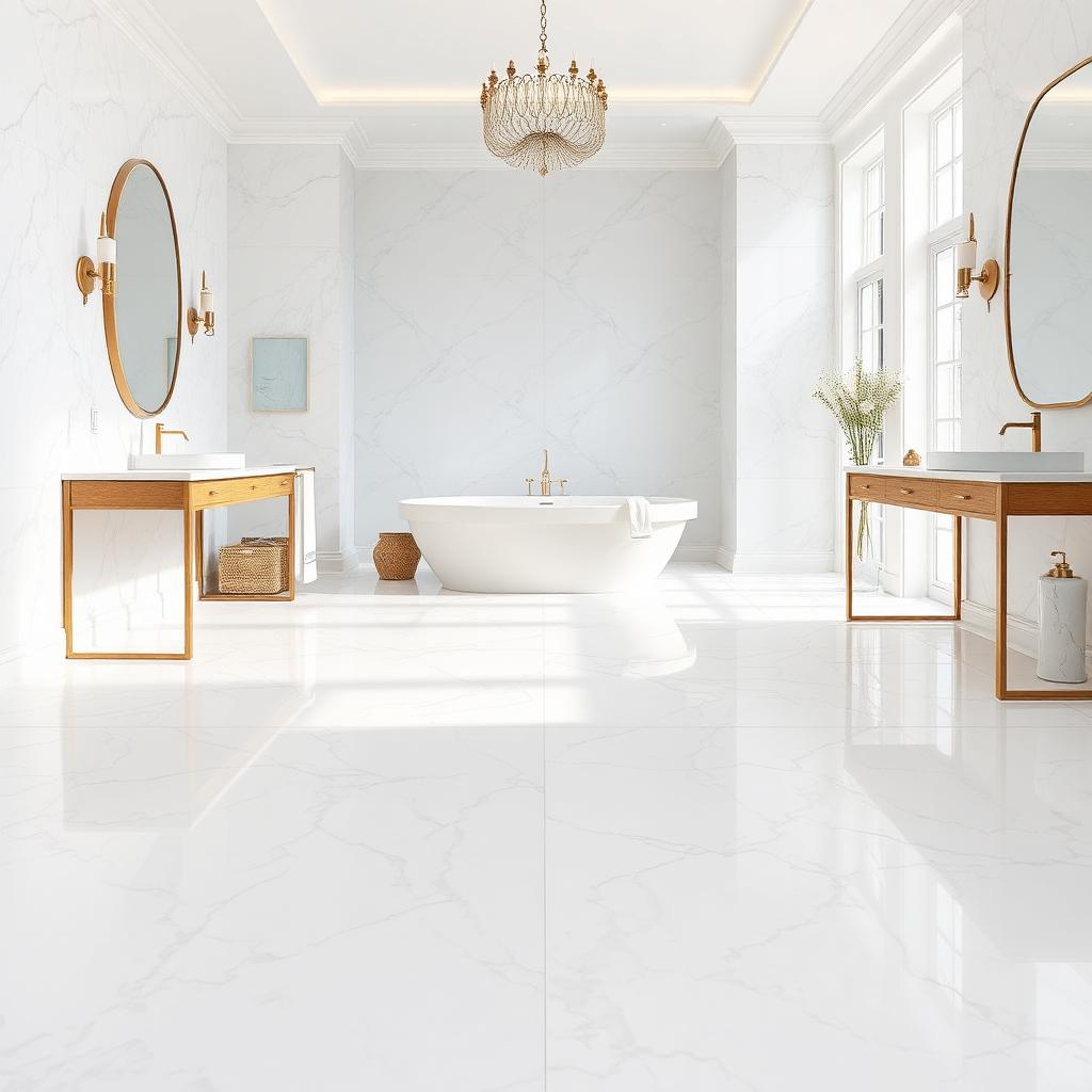Carrara Marble-Look Porcelain Tile